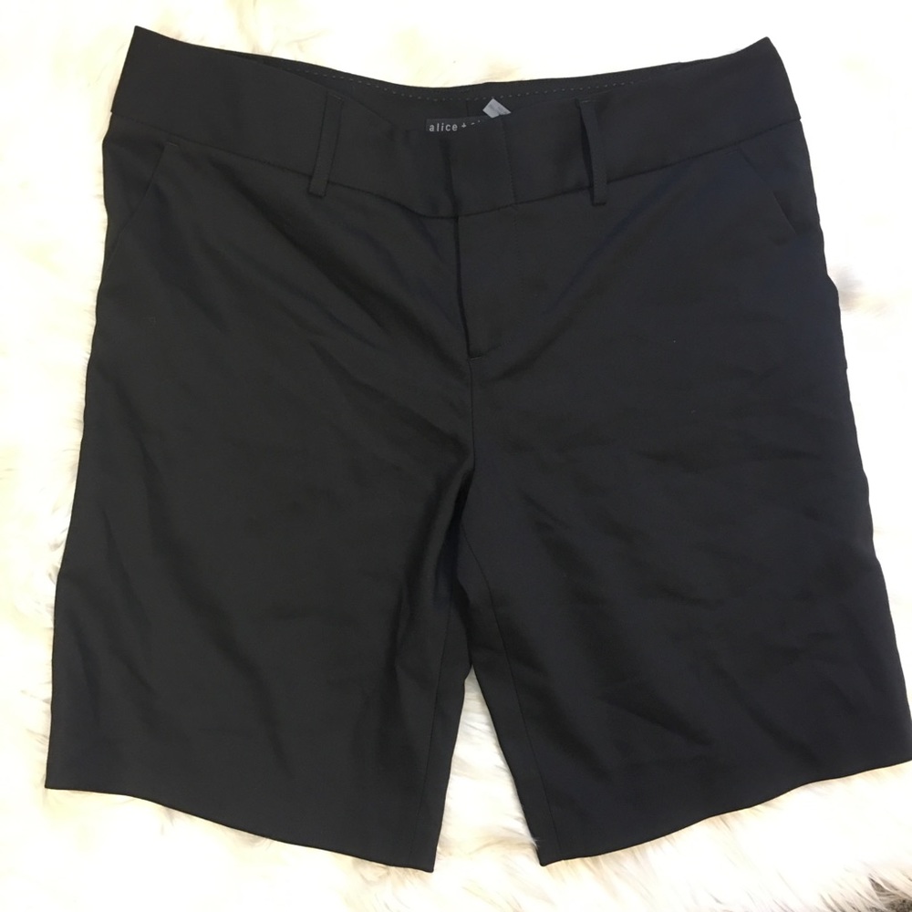 Alice+Olivia Employed Black Career Shorts New